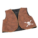Mens Pirate Waistcoat Brown Distressed Costume Accessories Male Halloween_1 BA022