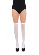 Womens Stockings White Over Knee Costume Accessories Female Halloween_1 BA040