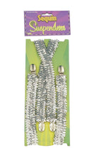 Sequin Braces Silver Costume Accessories Unisex_1 BA1028