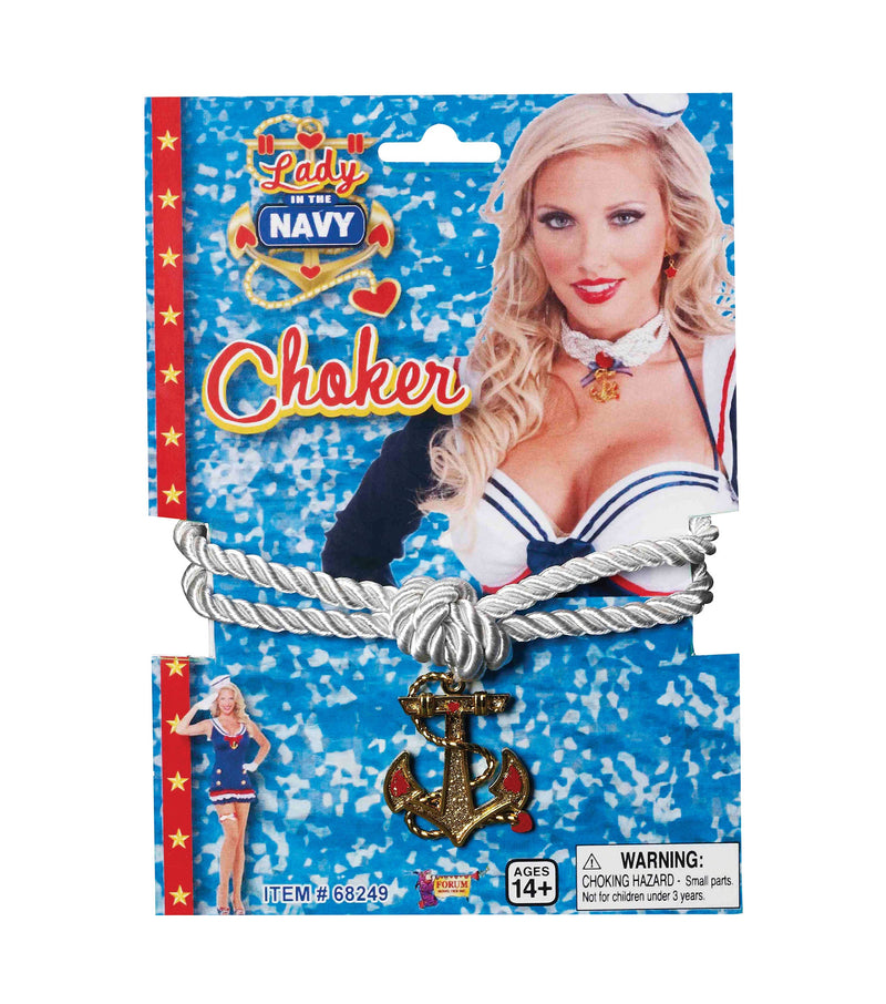 Womens Lady In Navy Choker Adult Costume Female Halloween_1 BA1053