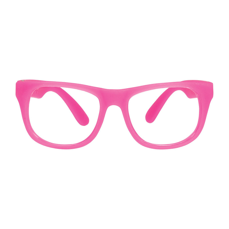Womens Pink Frame Glasses Costume Accessories Female Halloween_1 BA1139