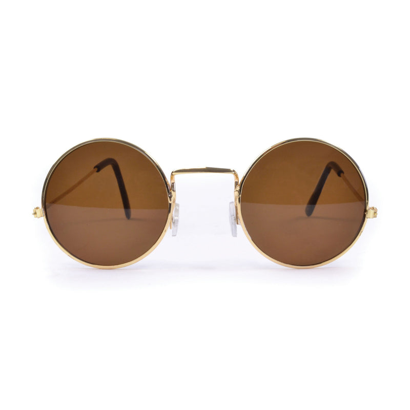 Brown John Lennon Sunglasses Costume Accessory - Main Image