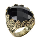 Mens Stone Ring Black Costume Accesories Male Halloween_1 BA1608