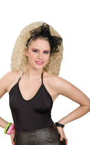 Womens Lacey Hair Scarf Black Costume Accessories Female Halloween_1 BA1962