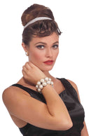 Womens Pearl Bracelet Vintage Costume Accessories Female Halloween_1 BA1973