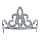 Womens Tiara Plastic Silver Costume Accessories Female Dozen Halloween_1 BA199
