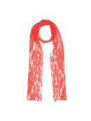Orange 80s Neon Lace Scarf Costume Accessory