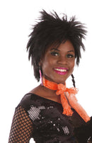 Womens 80s Neon Lace Scarf Orange Costume Accessories Female Halloween_1 BA211