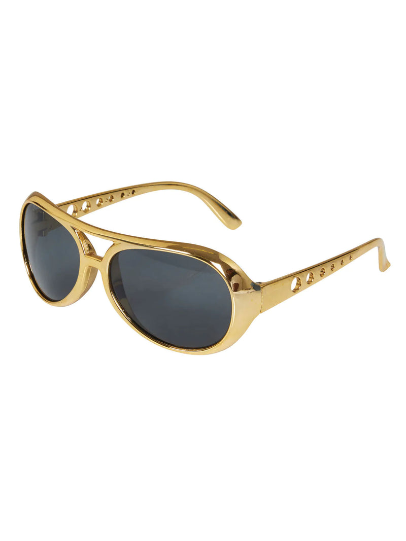 Elvis Sunglasses Gold Costume Accessory
