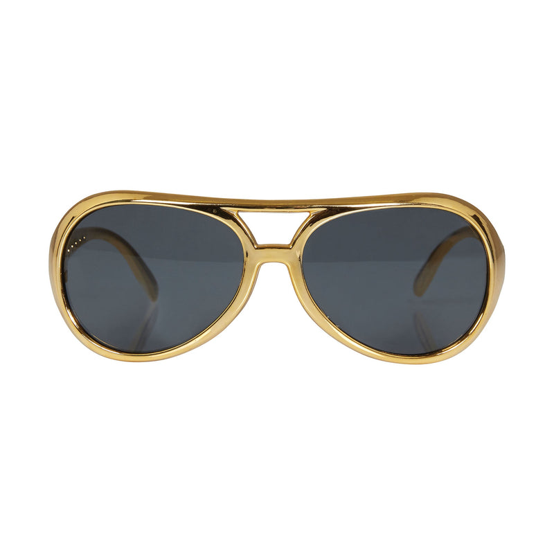 Elvis Sunglasses Gold Costume Accessories Unisex_1 BA243