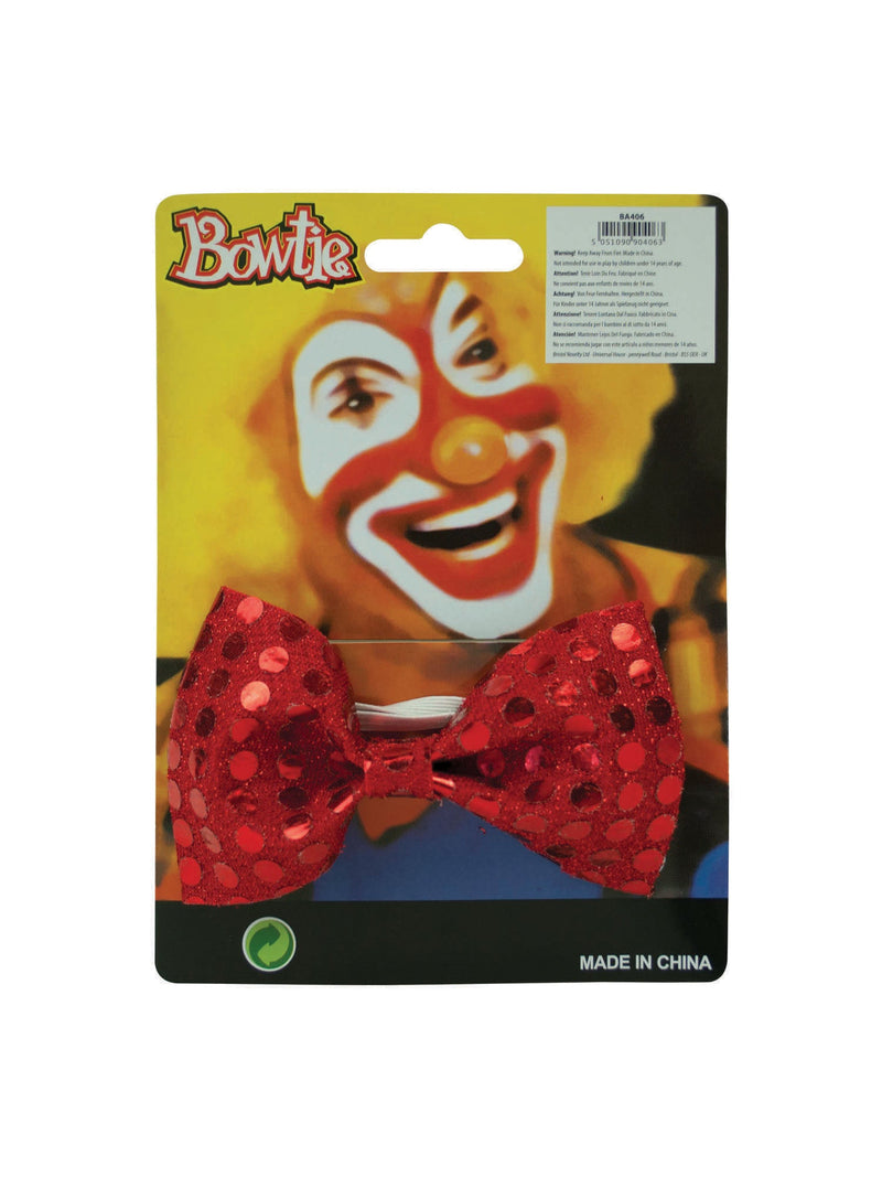 Bow Tie Sequin Red Costume Accessory