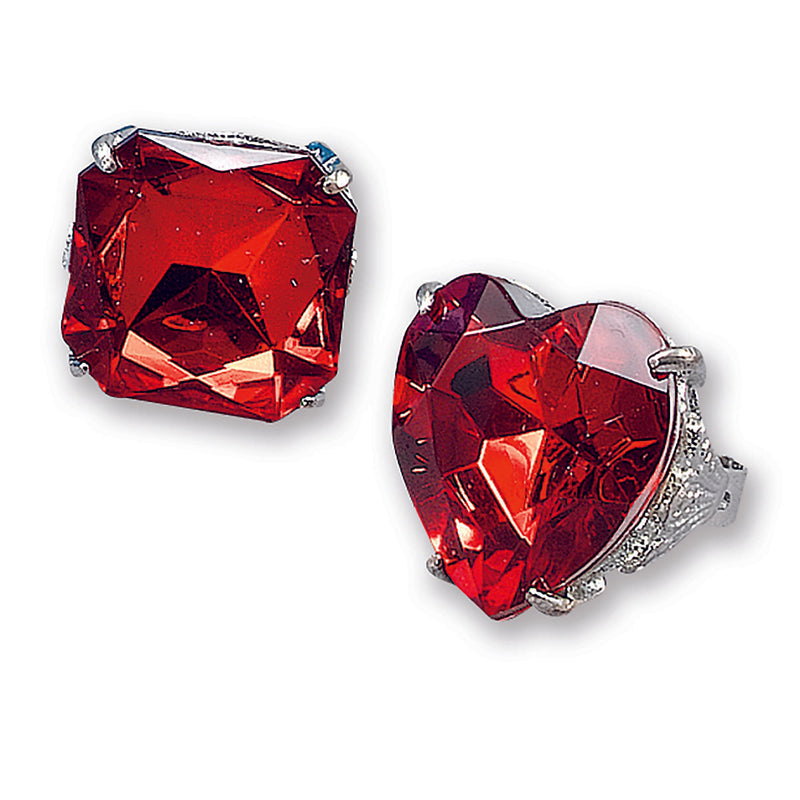 Womens Diamond Rings Red Jumbo Costume Accessories Female Box 24 Halloween_1 BA432B