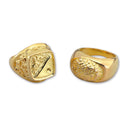 Mens Rings Gold Sovereign Style Costume Accessories Male Halloween_1 BA644