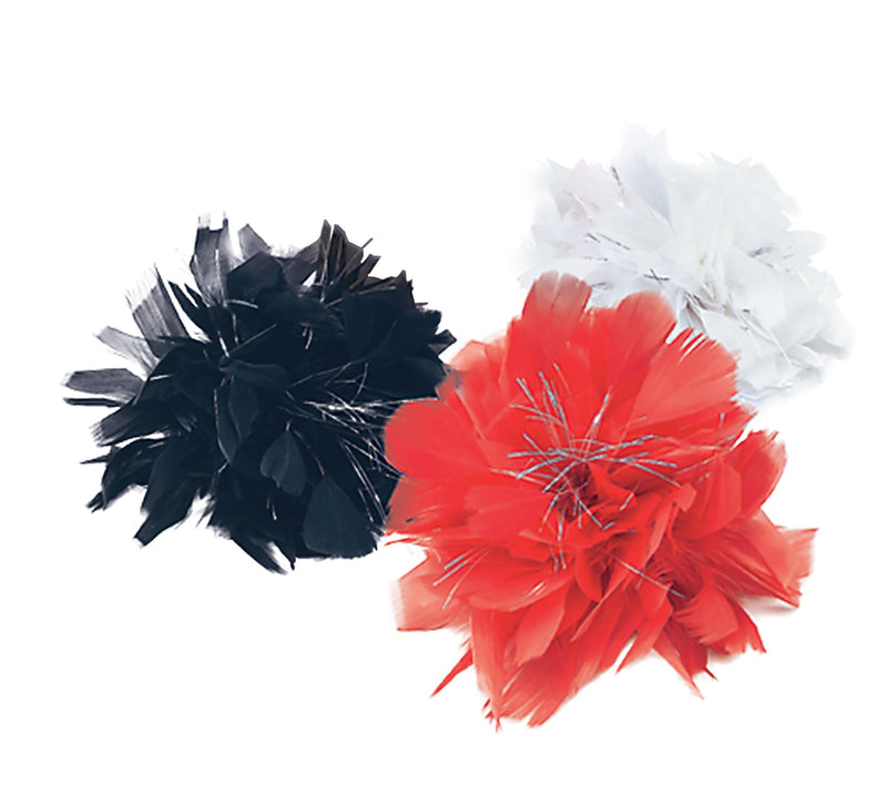 Hair Clip Red Feather Tinsel Costume Accessories Female_1 BA760A