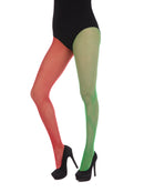 Fishnet Tights Green Red Costume Accessory