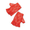 Womens Red Short Fingerless Gloves Costume Accessories Female Halloween_1 BA857