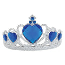 Womens Tiara Silver Plastic + Blue Stone General Accesories Female Halloween Costume_1 BA880B