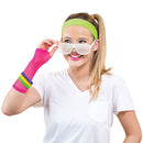 Womens Neon 80s Hairband Green Costume Accessories Female Halloween_1 BA895