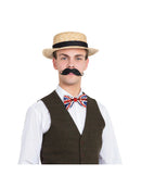 Union Jack Sequin Bow Tie Costume Accessory