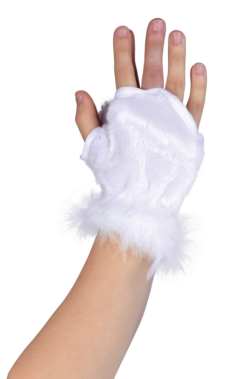 Animal Glovelets White Costume Accessories Unisex_1 BA927