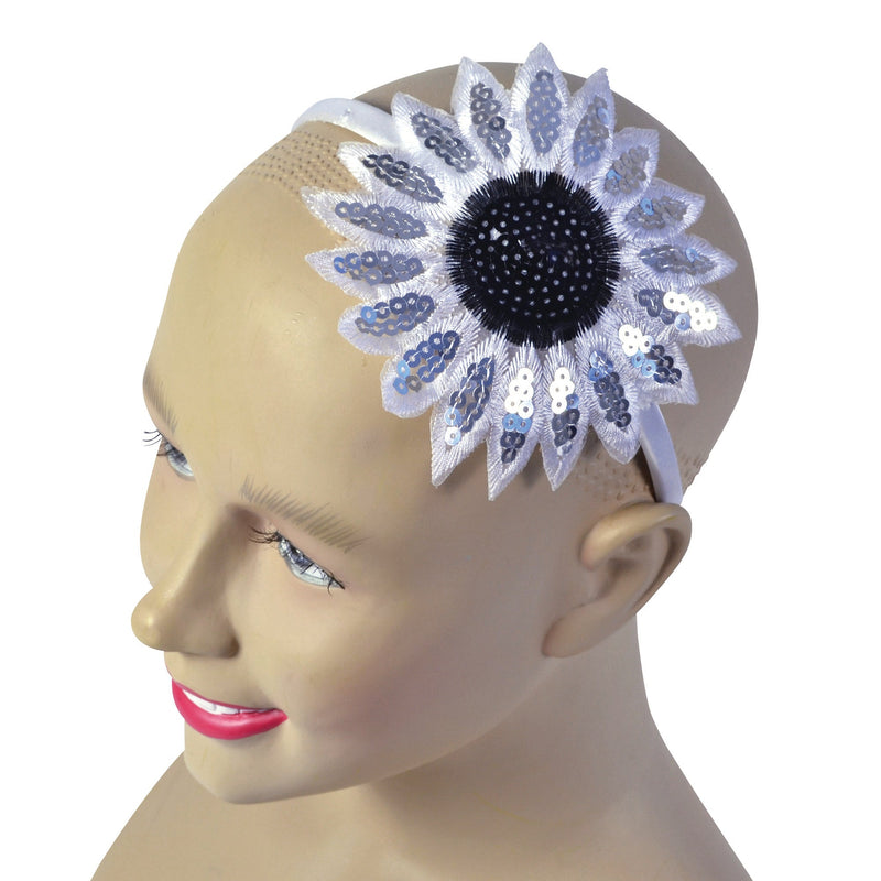 Womens Sunflower Headband White Costume Accessories Female Halloween_1 BA953