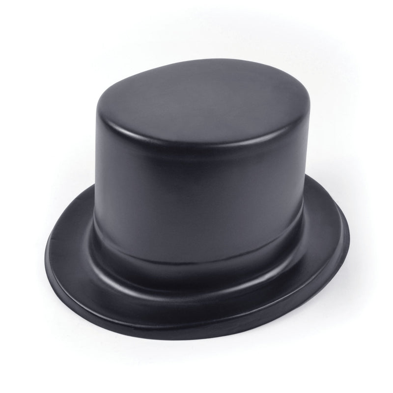 Mens Toppers Black Plastic Hats Male Dozen Halloween Costume_1 BH070