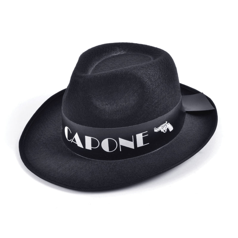Al Capone Budget Black Felt Hats Unisex_1 BH375