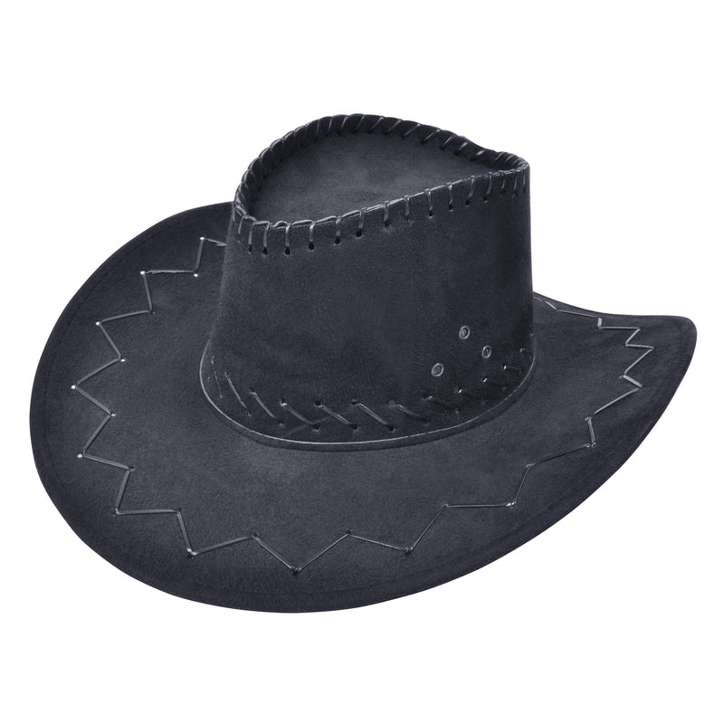 Cowboy Hat Stitched Black Hats Unisex_1 BH438