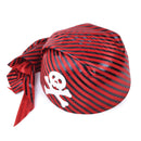 Mens Pirate Skull Hat Red Black Hats Male Halloween Costume_1 BH440