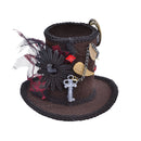 Womens Steampunk Star Wars Tall Top Hat Mini Hats Female Halloween Costume_1 BH612