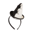 Clown Pierrot Hat Mini On Head Band 1 BH654 MAD Fancy Dress