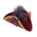 Pirate Tricorn Red Ladies Hats Female_1 BH658