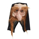 Mens Gnome Mask With Hood Beard Rubber Masks Male Halloween Costume_1 BM232
