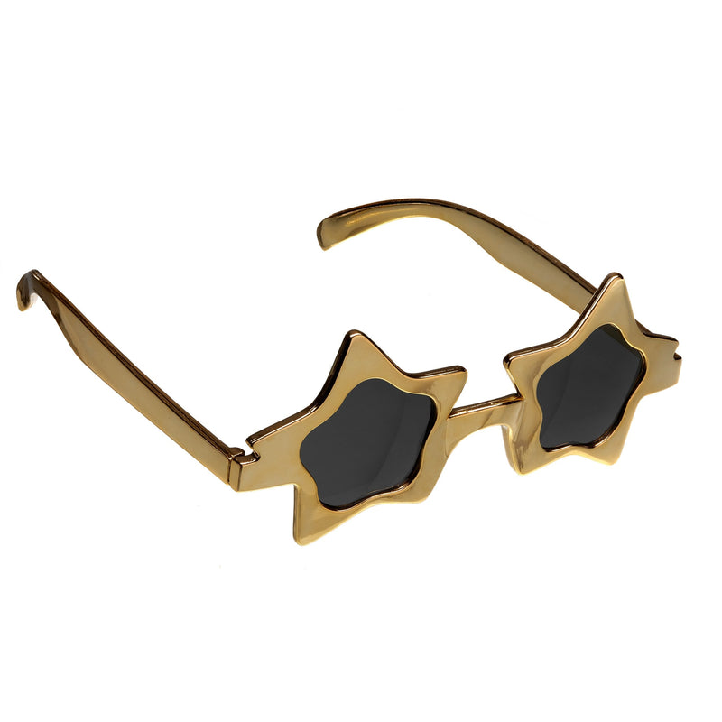 Star Glasses Gold Costume Accessories Unisex_1 BA504
