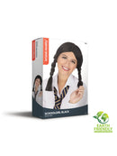 Schoolgirl Wig Black Plaits