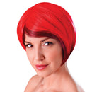 Womens Blended Bob Red Black Wigs Female Halloween Costume_1 BW314