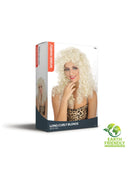 Long Blonde Curly Wig