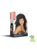 Black Curly Wig Long Ladies Hair