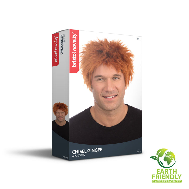 Mens Chisel Wig Ginger Wigs Male Halloween Costume_1 BW522