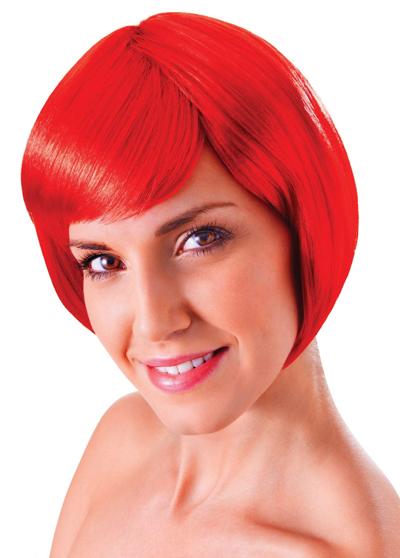 Womens Flirty Flick Red Wigs Female Halloween Costume_1 BW863