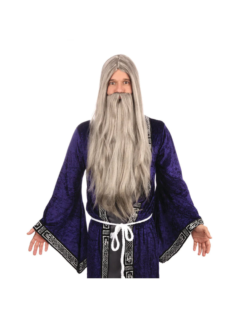 Grey Wizard Wig and Long Beard
