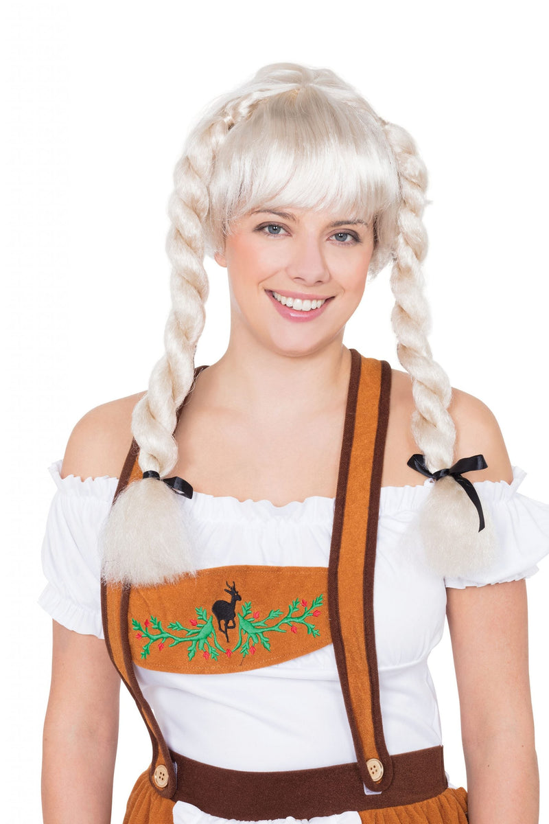 Fraulein Pigtail Wig Blonde Wigs Female_1 BW944