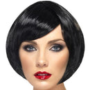 Babe Wig Black Short Bob with Fringe Chic Fancy Dress Up Hair 1
