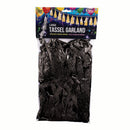 Balloon Tassels Large Black Holographic Garland 1