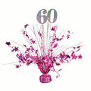 Balloon Weight 60 Hot Pink Silver Holograph 1