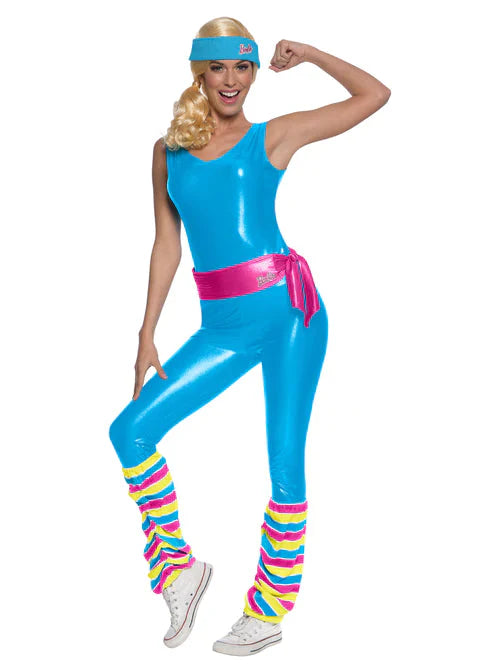 Barbie Exercise Costume Movie Deluxe Adult Jumpsuit_1