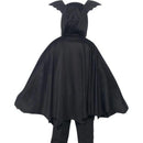 Bat Cape Kids Black Hooded with Ears Halloween Costume Accessory 3
