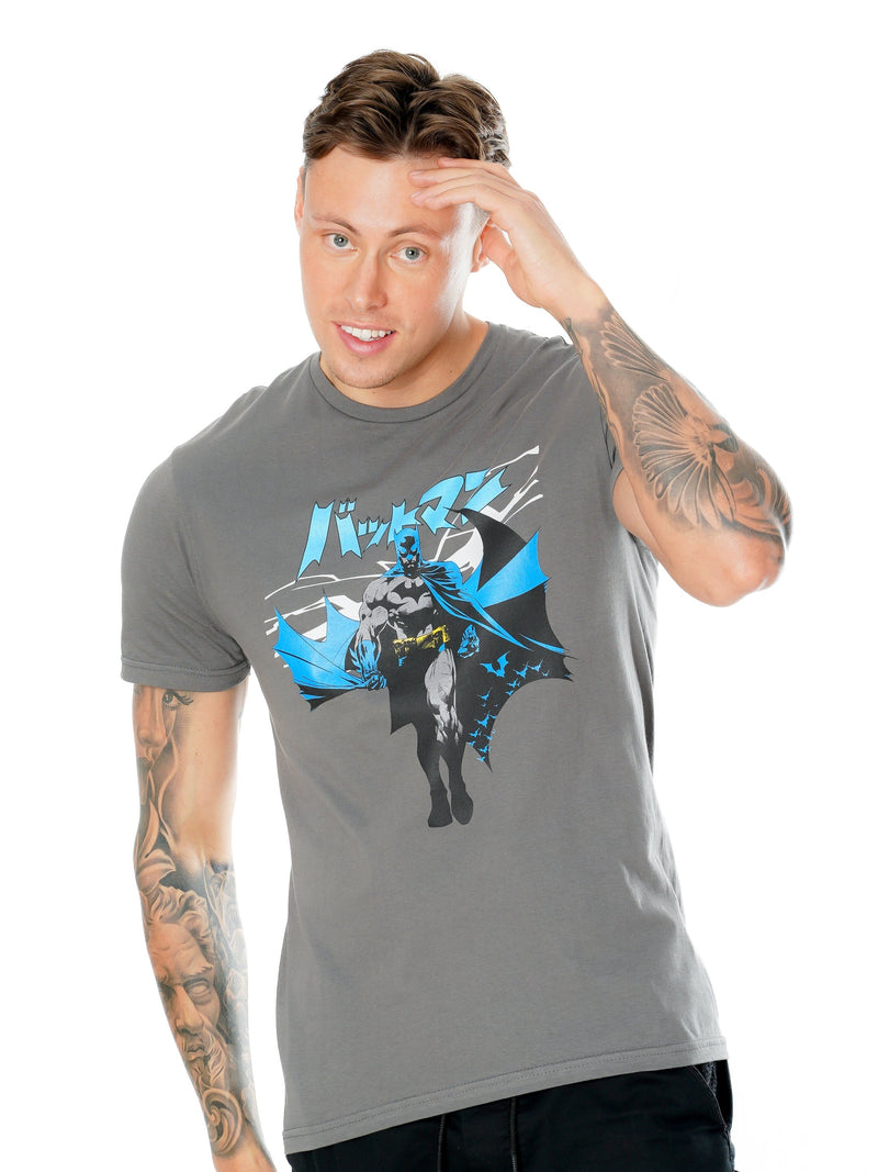 Batman Manga Cape Grey T-Shirt_4