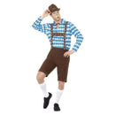 Bavarian Beer Man Costume Adult Blue Black 2