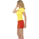 Baywatch Beach Adult Red Shorts Yellow Top Costume 3